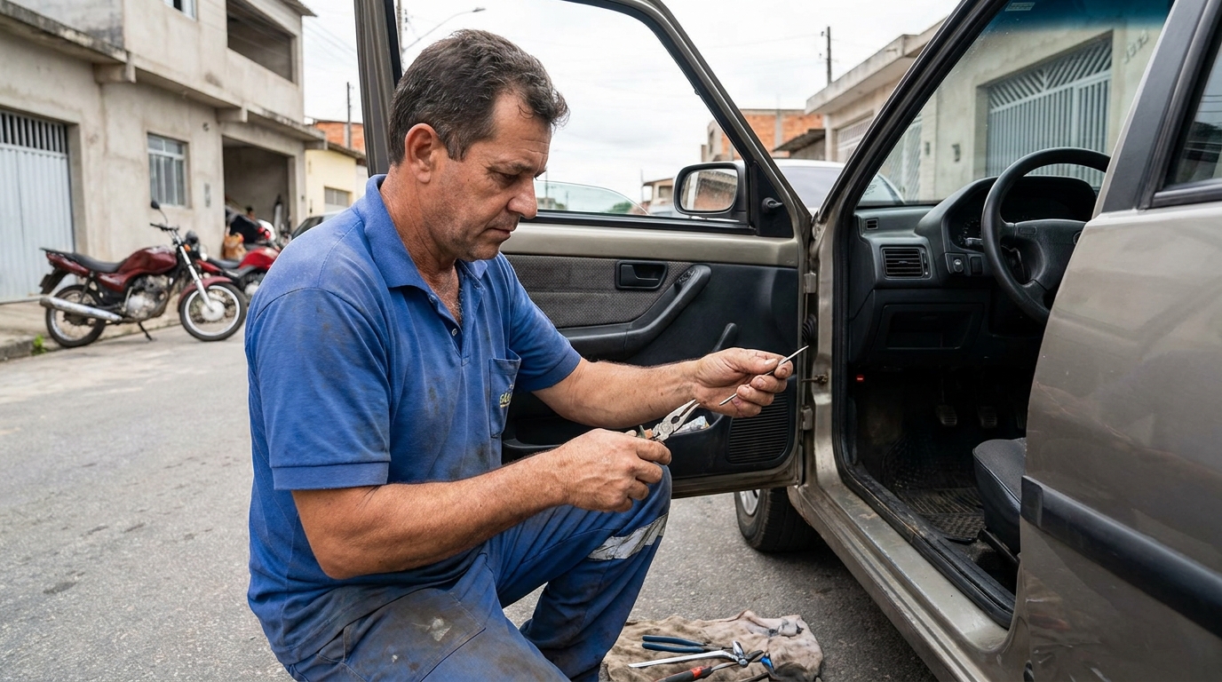 Extração em Cadeado no Centro, Niterói‑RJ
